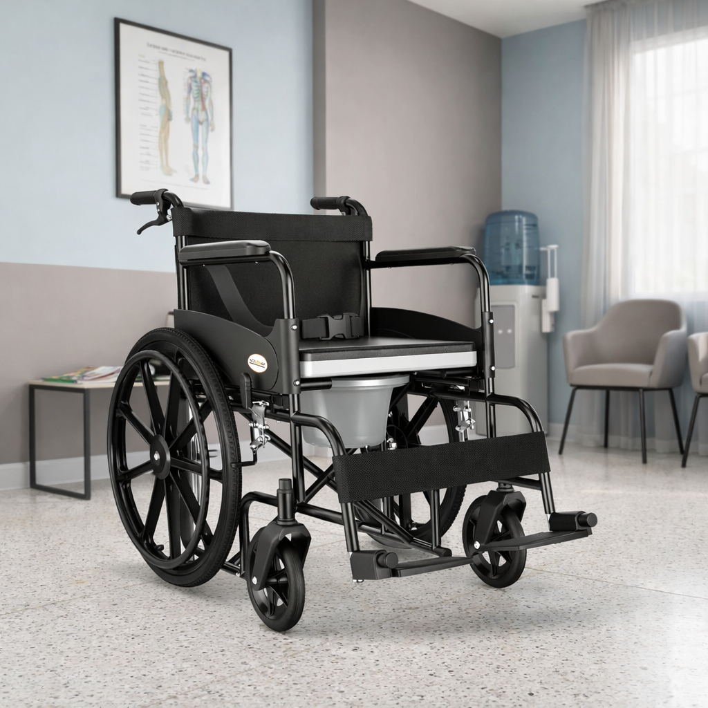 Commode Wheelchair – U-Cut