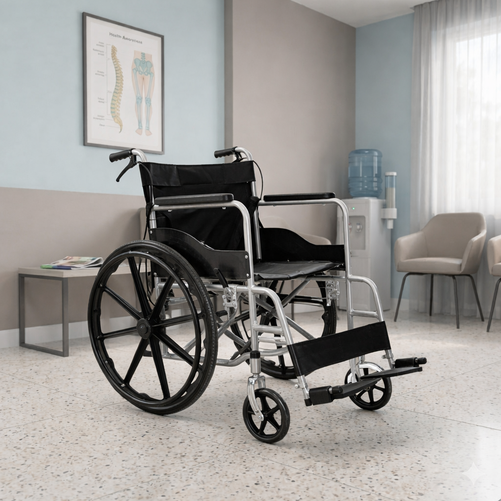 Basic Mag Wheelchair – With Attendant Brake